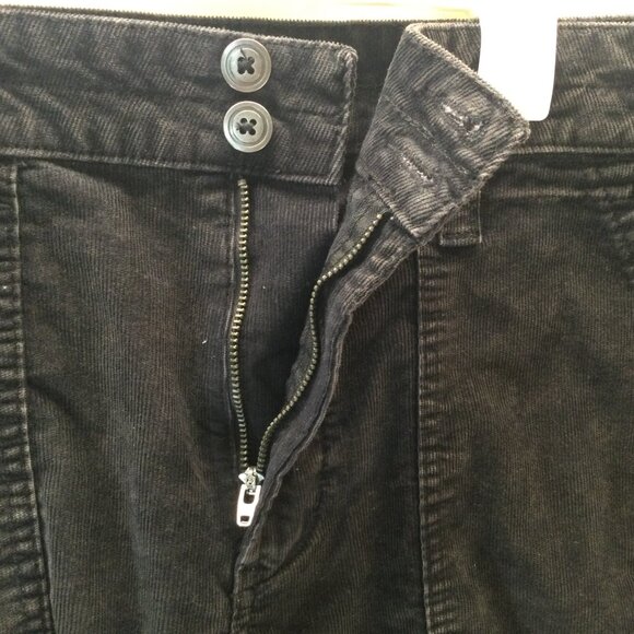 Time & Tru Corduroy Pants Sz 16 Womens Black Tapered Style 162711AA - Picture 8 of 10